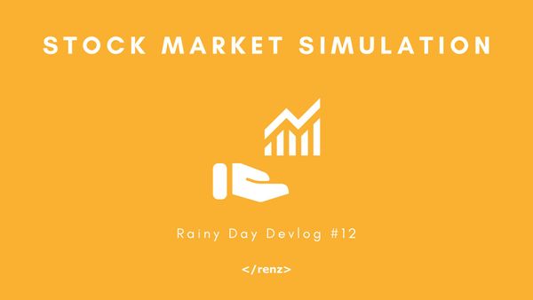 Stock market simulation in my financial education game! | Rainy Day Devlog #12