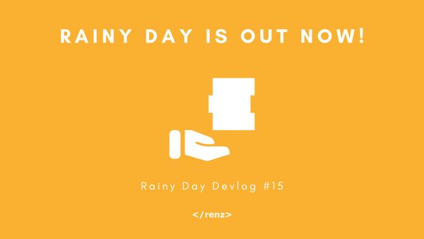 My Financial Education Indie Game, Rainy Day, is Out Now!